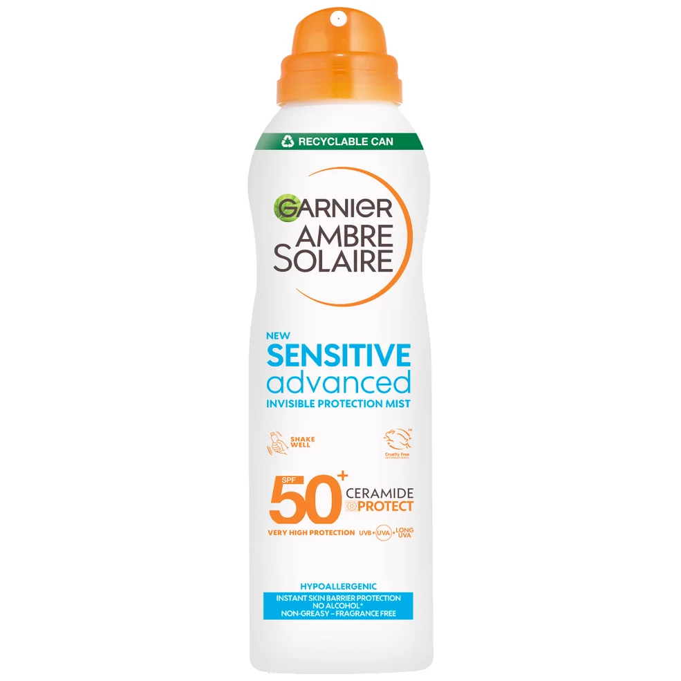 Garnier Ambre Solaire SPF 50+ Sensitive Advanced Dry Mist Sun Spray 150ml Zdjęcie 1