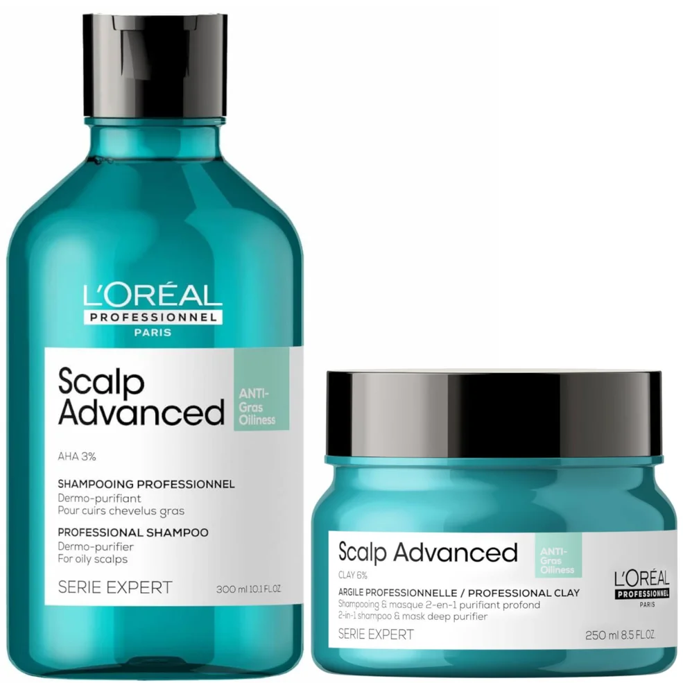 L'Oréal Professionnel Serié Expert Scalp Advanced Anti-Oiliness Hair Shampoo and Mask Duo Zdjęcie 1
