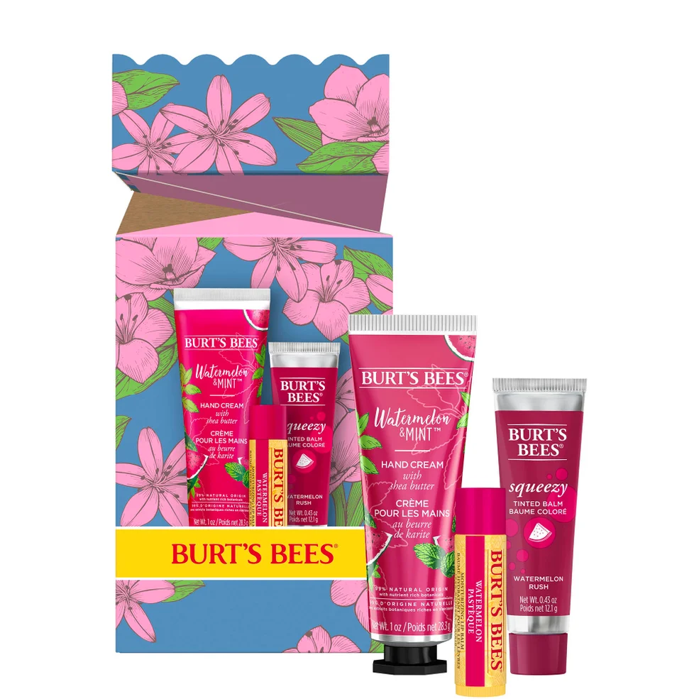 Burt's Bees You're One in a Melon Lip Balm and Hand Cream Gift Set Zdjęcie 1