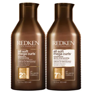 Redken All Soft Mega Curl Hydrating and Nourishing Shampoo and Conditioner Bundle for Curly and Coily Hair - undefined undefined