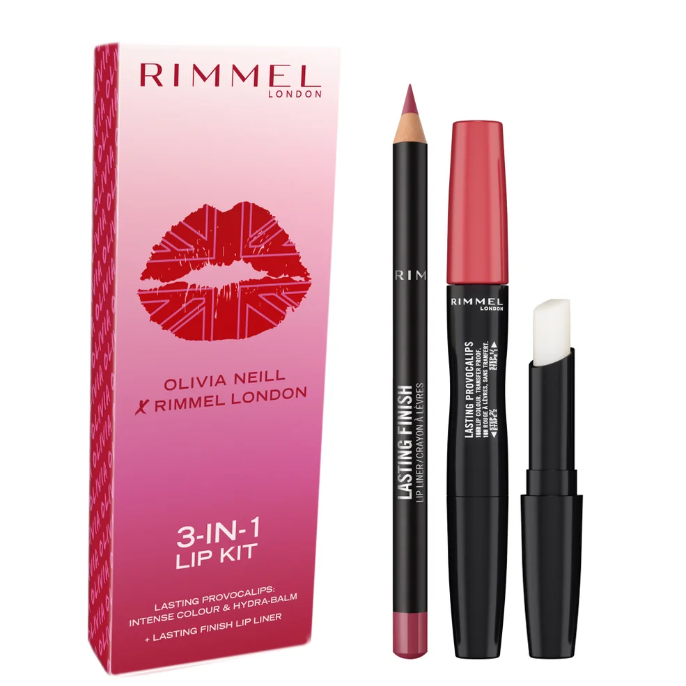 Rimmel London x Olivia Neill Exclusive Lip Kit - Mauve Zdjęcie 1