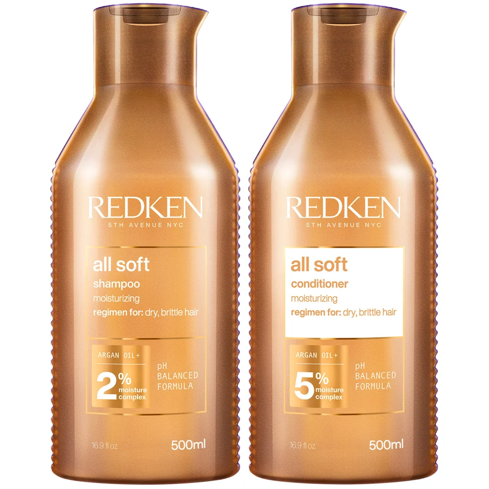 Redken All Soft Shampoo and Conditioner Routine for Dry, Brittle Hair 500ml Zdjęcie 1
