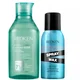 Redken Amino Mint for Oily Scalps and Finishing Hair Spray Wax for Body and Dimension Bundle
