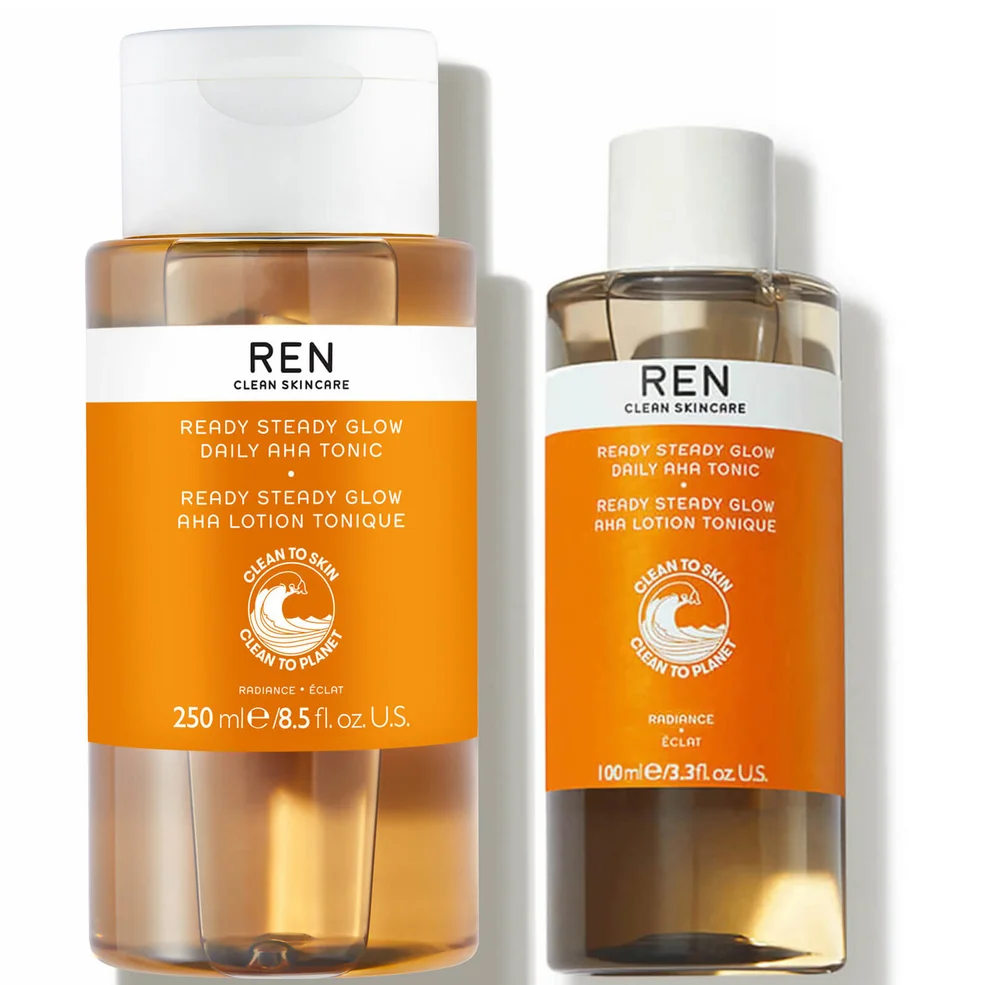 REN Clean Skincare Ready Steady Glow Daily AHA Tonic Home and Away Duo Zdjęcie 1
