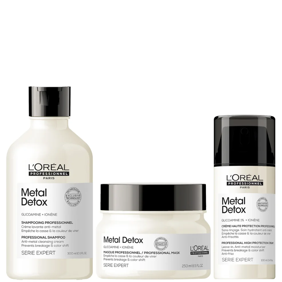 L'Oréal Professionnel Metal Detox Shampoo Masque and Leave-in Cream Bundle Zdjęcie 1