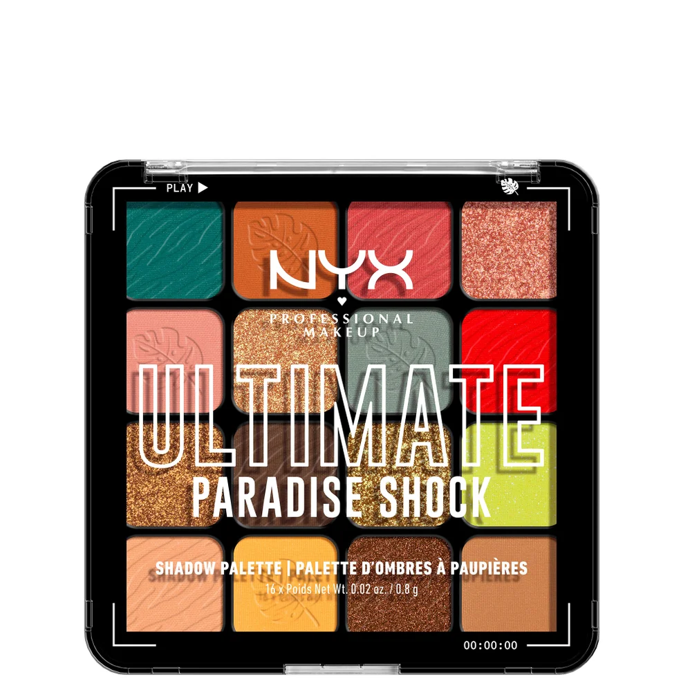 NYX Professional Makeup Ultimate Shadow Vegan 16-Pan Palette - Paradise Shock Zdjęcie 1