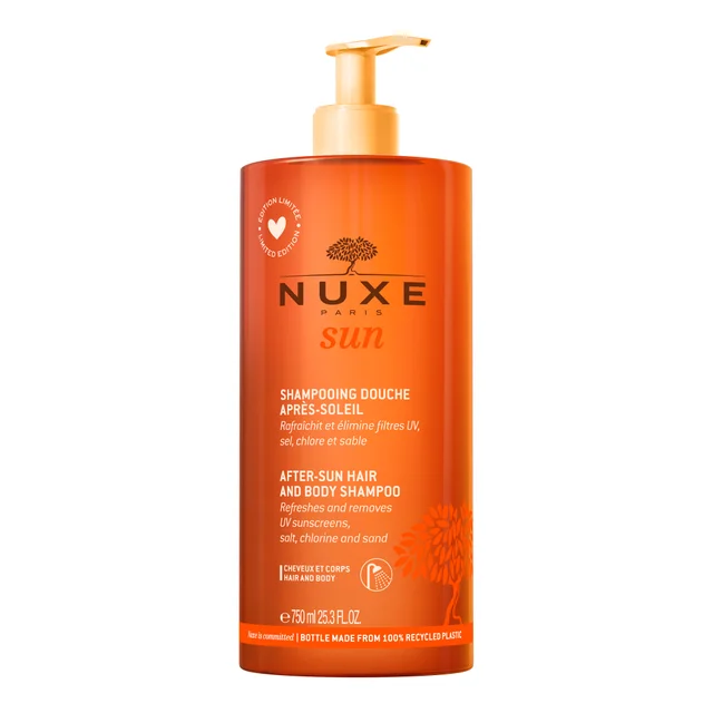 After-Sun Hair and Body Shampoo, NUXE Sun szampon do twarzy i ciała 750 ml
