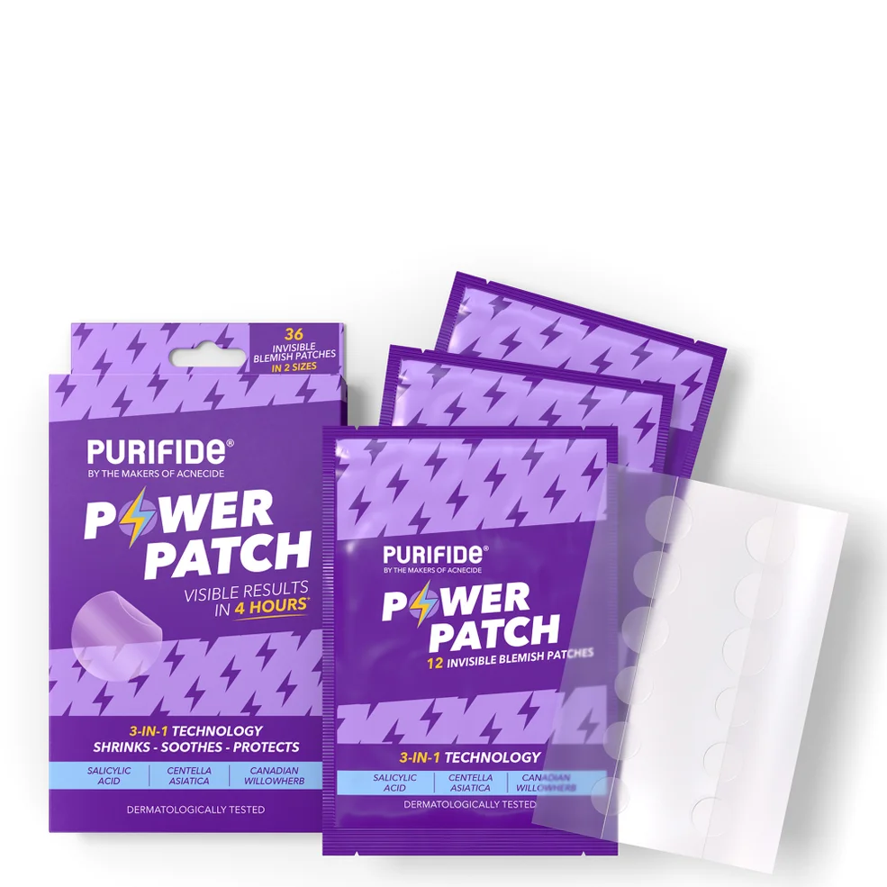 PURIFIDE by Acnecide 3-in-1 Power Patch Salicylic Acid Spot Patches for Blemish-Prone Skin 36 Spot Stickers Zdjęcie 1