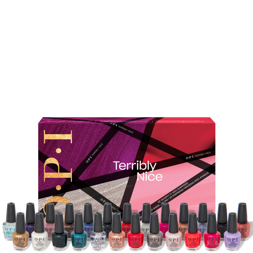 OPI Nail Polish Terribly Nice Collection Nail Lacquer Mini 25-Piece Advent Calendar Zdjęcie 1