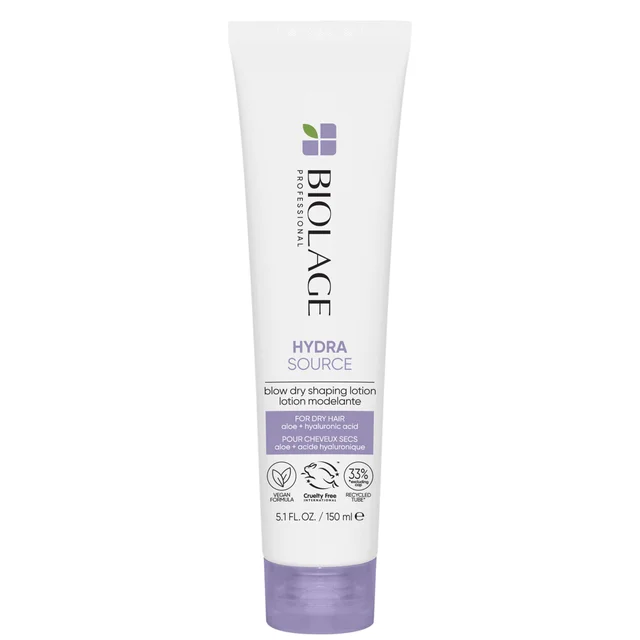 Biolage HydraSource Blow Dry Shaping Lotion with Aloe and Hyaluronic Acid For Dry Hair lotion do stylizacji włosów 150 ml