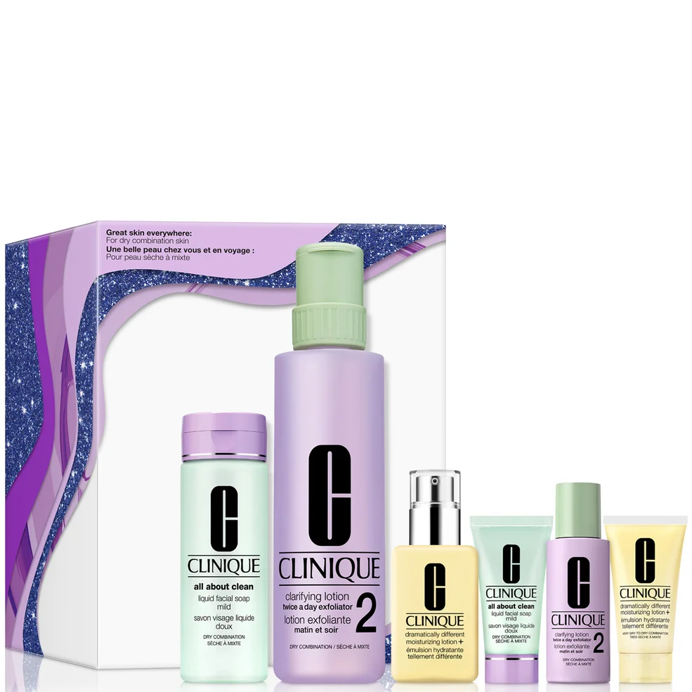 Clinique Great Skin Everywhere Skincare Gift Set for Dry Combination Skin Zdjęcie 1