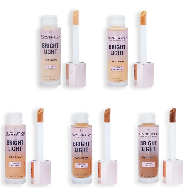 Revolution Bright Light Face Glow rozświetlacz do twarzy 23 ml (różne odcienie)