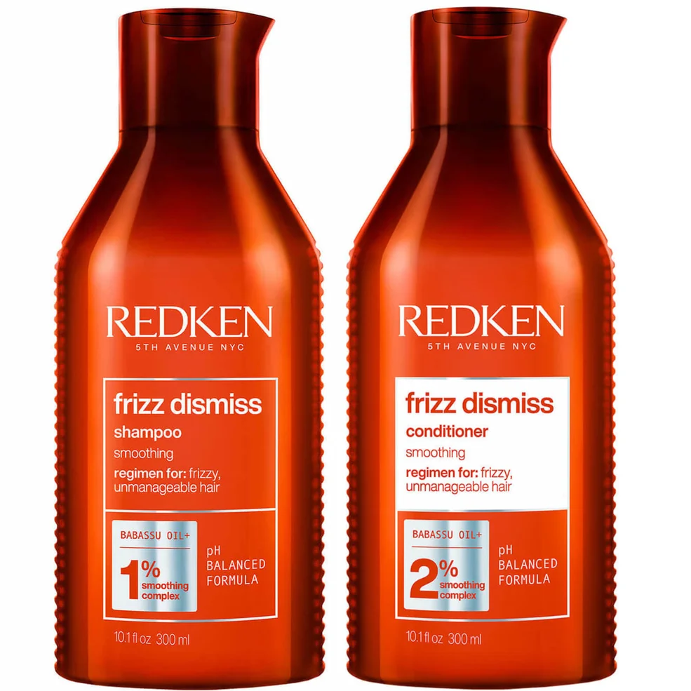 Redken Frizz Dismiss Shampoo and Conditioner Bundle for Smoothing Frizzy Hair Zdjęcie 1