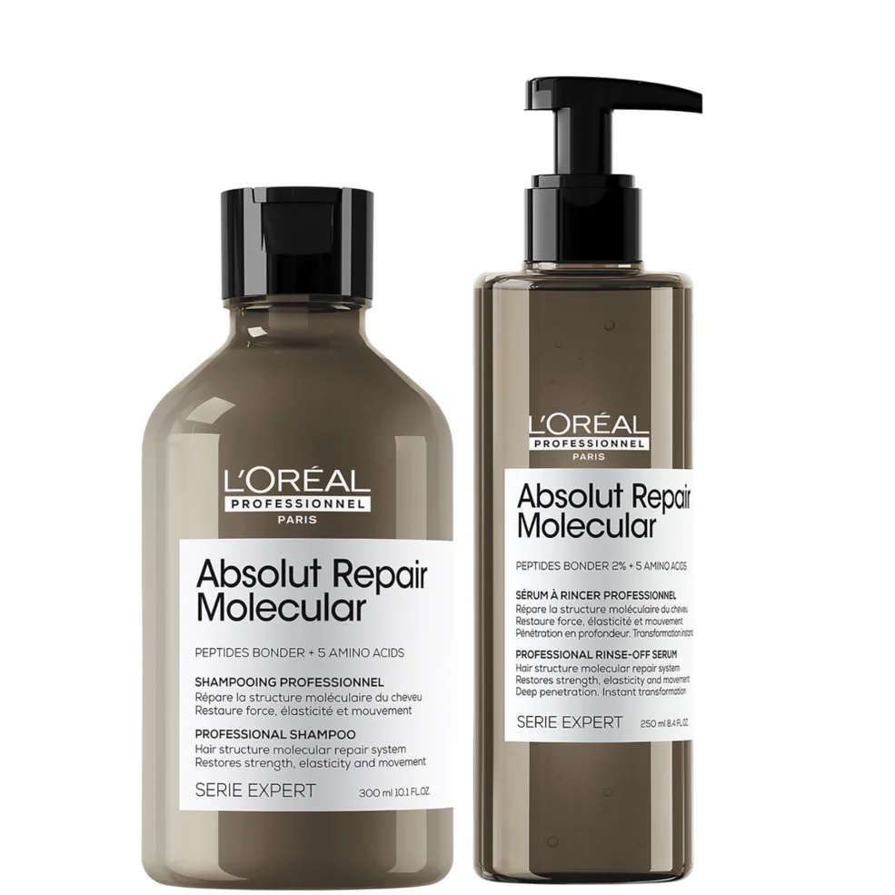 L'Oréal Professionnel Serie Expert Absolut Repair Molecular Shampoo and Rinse-off Serum Duo for Damaged Hair Zdjęcie 1