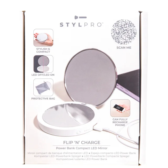 StylPro Flip 'N' Charge Mirror lusterko do makijażu