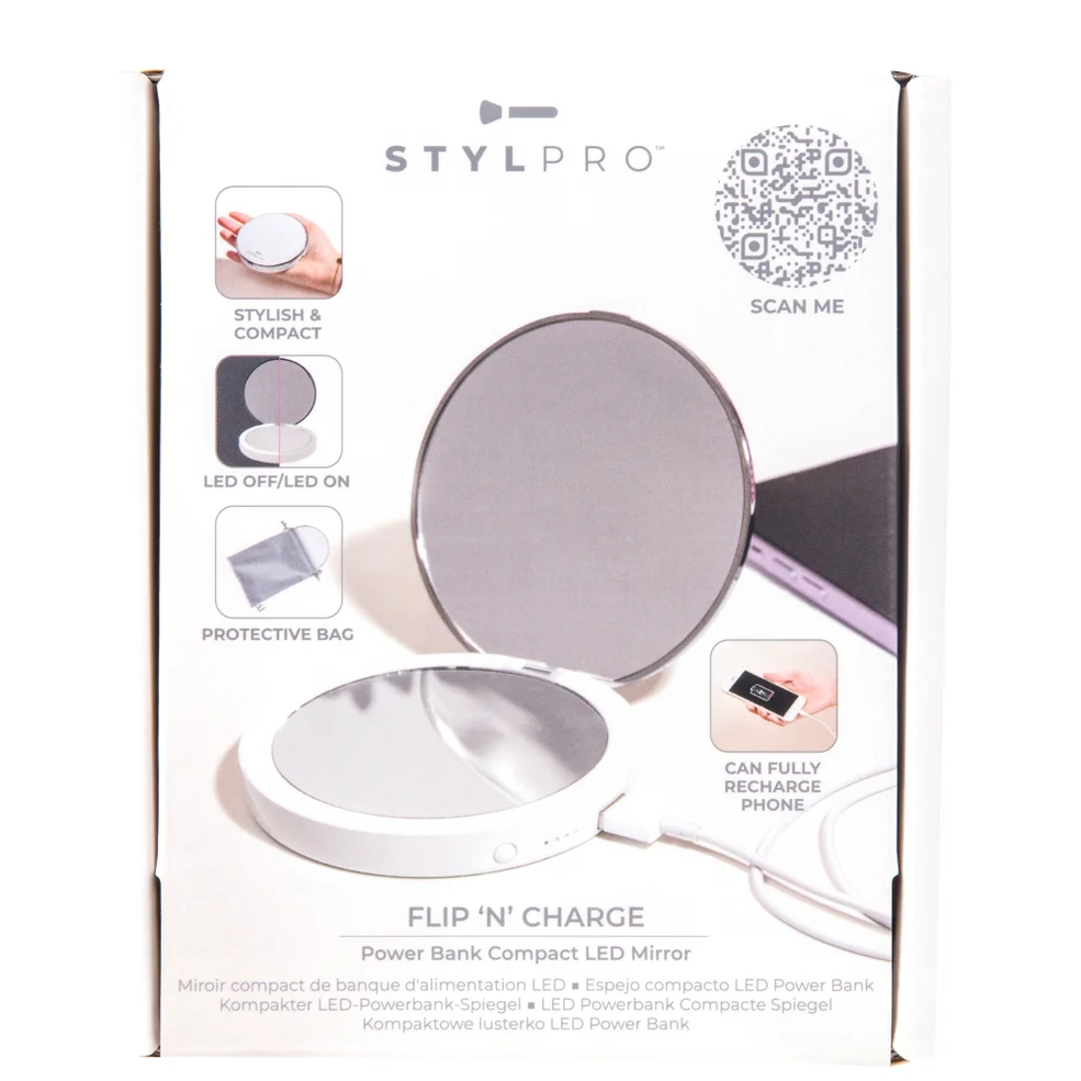 StylPro Flip 'N' Charge Mirror lusterko do makijażu Zdjęcie 1