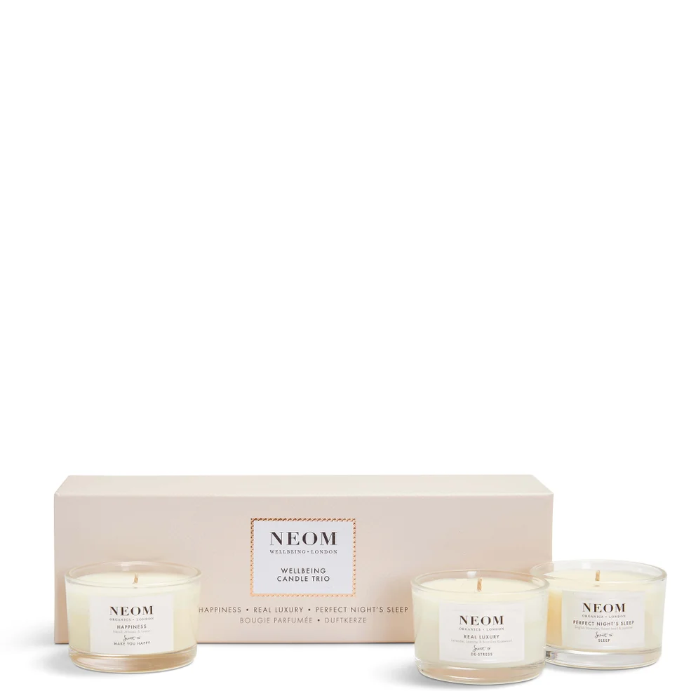 NEOM Wellbeing Candle Trio Zdjęcie 1