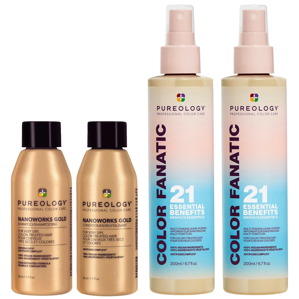 Pureology Color Fanatic Nanoworks Gold Mini Shampoo and Conditioner Routine Duo for Very Dry Hair Zdjęcie 1
