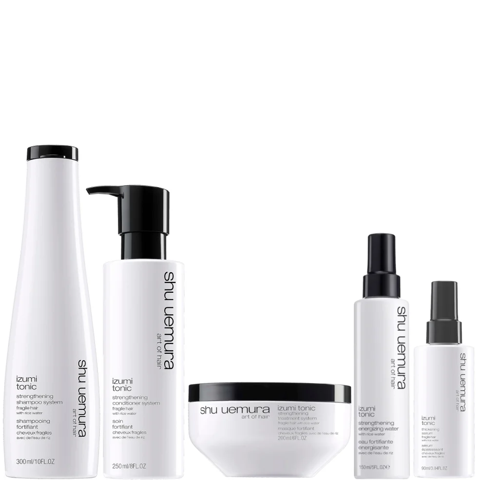 Shu Uemura Art of Hair Izumi Tonic Rice Water Shampoo, Conditioner, Hair Mask, Serum and Tonic Water Routine Zdjęcie 1