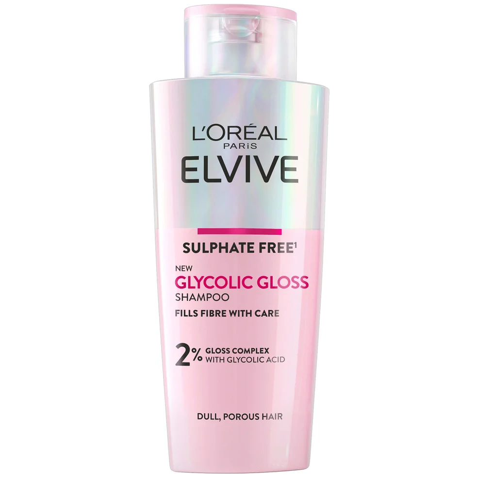 L'Oréal Paris Elvive Glycolic Gloss Sulphate Free Shampoo for Dull Hair szampon do włosów zmatowiałych 200 ml Zdjęcie 1