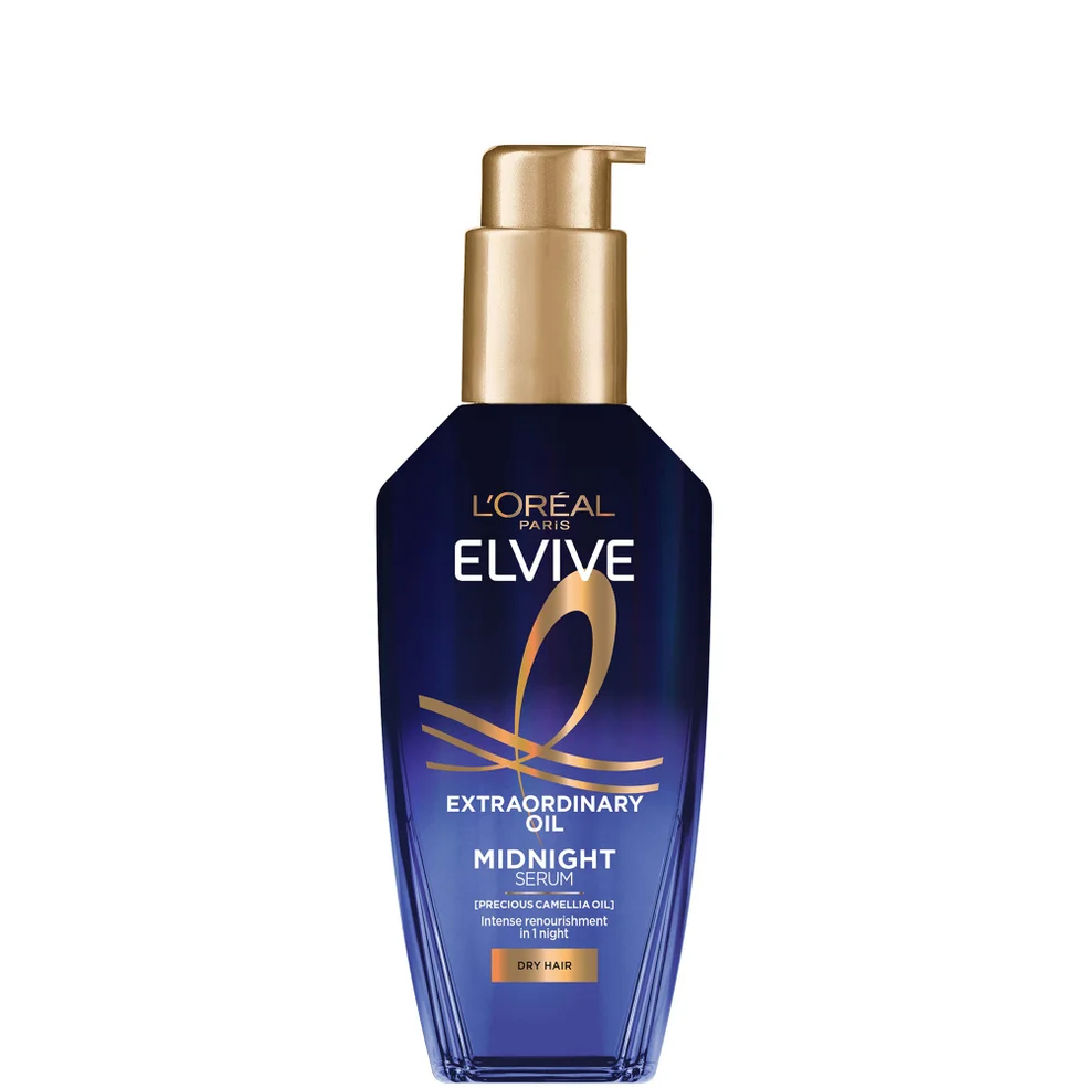 L'Oréal Paris Elvive Extraordinary Oil Midnight Renourishing Hair Treatment Serum for Dry Hair serum do włosów suchych 100 ml Zdjęcie 1