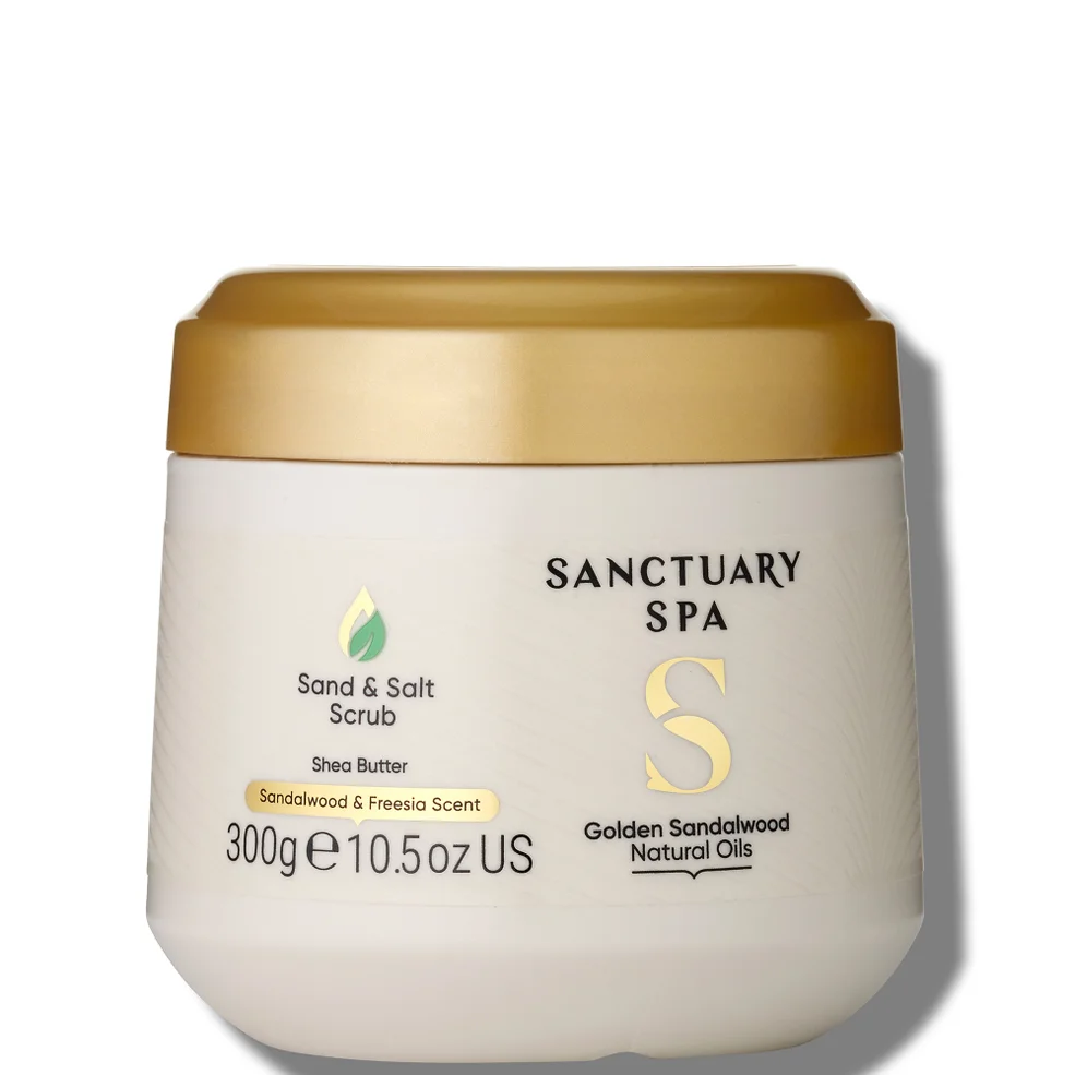 Sanctuary Spa Golden Sandalwood Sand and Salt Scrub 300g Zdjęcie 1
