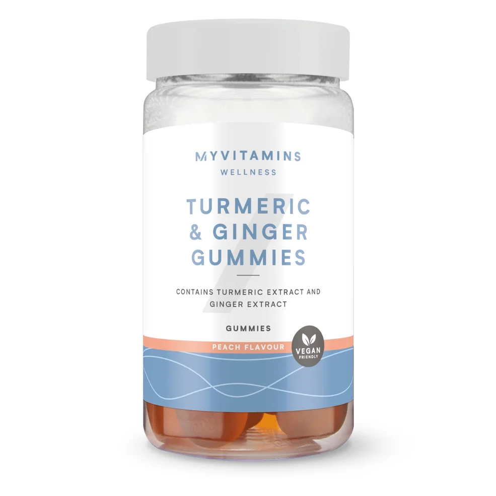 Myvitamins Turmeric & Ginger Gummies, Peach, 60 Gummies Zdjęcie 1