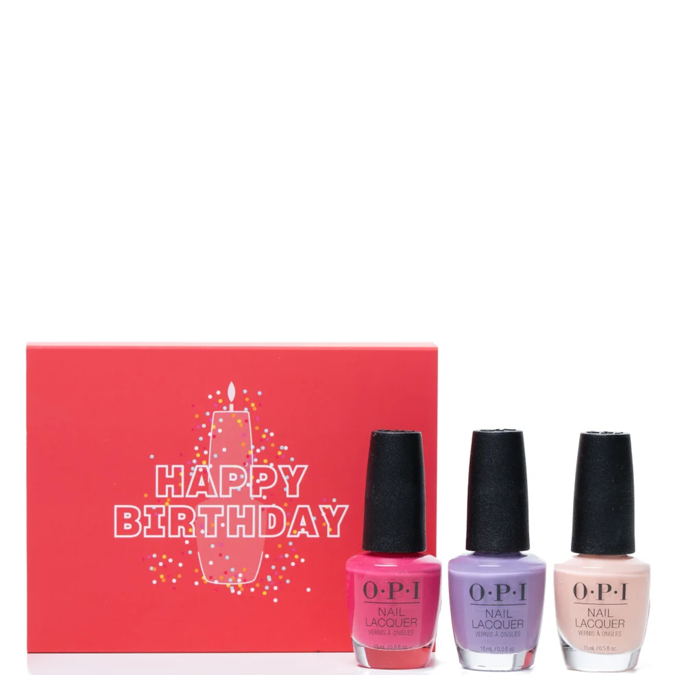 OPI Happy Birthday Gift Box Set 3 x 15ml Zdjęcie 1