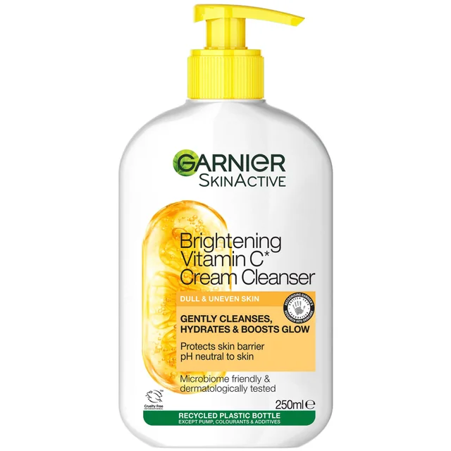 Garnier Skin Active Vitamin C Brightening Cream Cleanser rozjaśniający krem oczyszczający z witaminą C 250 ml
