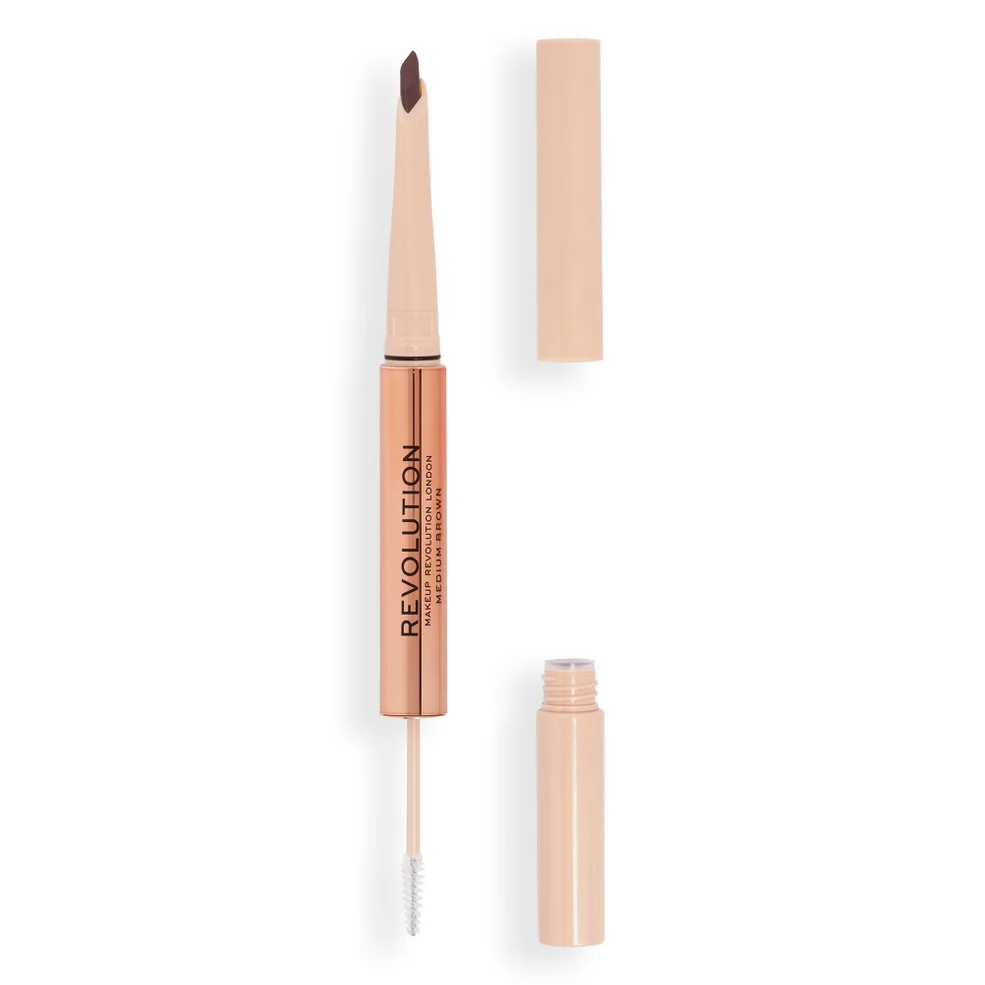 Makeup Revolution Fluffy Brow Duo kredka do pielęgnacji brwi Blonde Zdjęcie 1