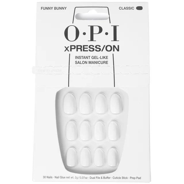 OPI xPRESS/ON - Funny Bunny Press On Nails Gel-Like Salon Manicure sztuczne paznokcie – TYLKO W LOOKFANTASTIC
