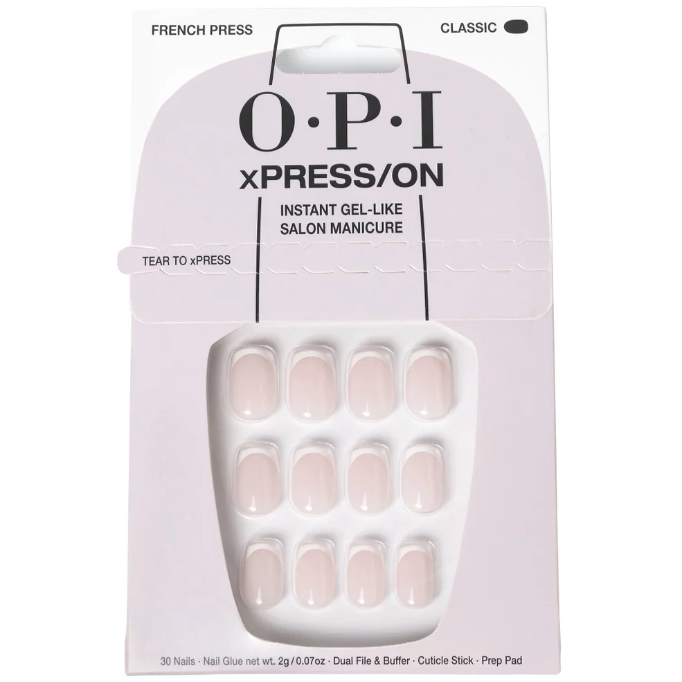 OPI xPRESS/ON – French Press Press On Nails Gel-Like Salon Manicure sztuczne paznokcie Zdjęcie 1