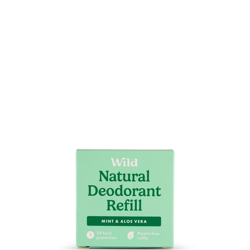 Wild Men's Mint and Aloe Vera Deodorant Refill 40g Zdjęcie 1