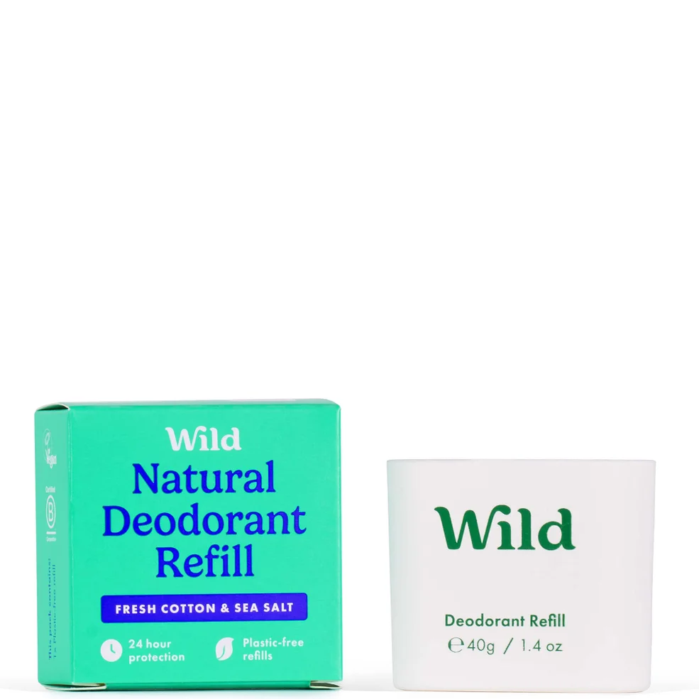Wild Fresh Cotton and Sea Salt Deodorant Refill 40g Zdjęcie 1
