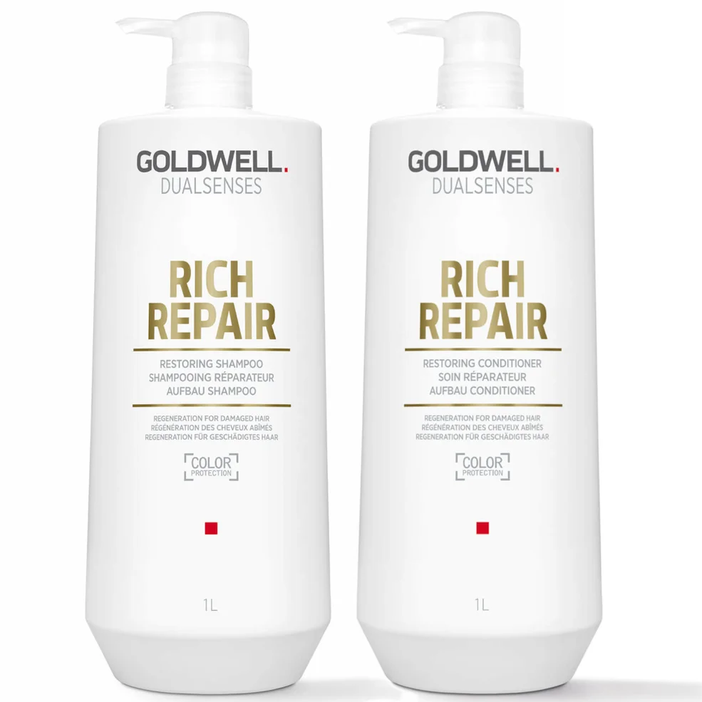 Goldwell Dualsenses Rich Repair Restoring Shampoo and Conditioner 1L Duo Zdjęcie 1