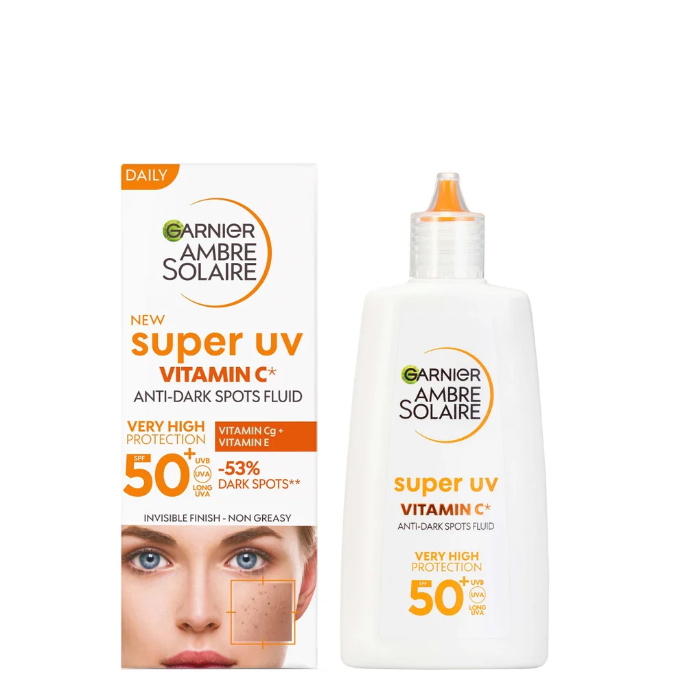 Garnier Ambre Solaire Super UV Vitamin C Facial Fluid for Daily Use SPF 50+ przeciwsłoneczny fluid z witaminą C 40 ml Zdjęcie 1