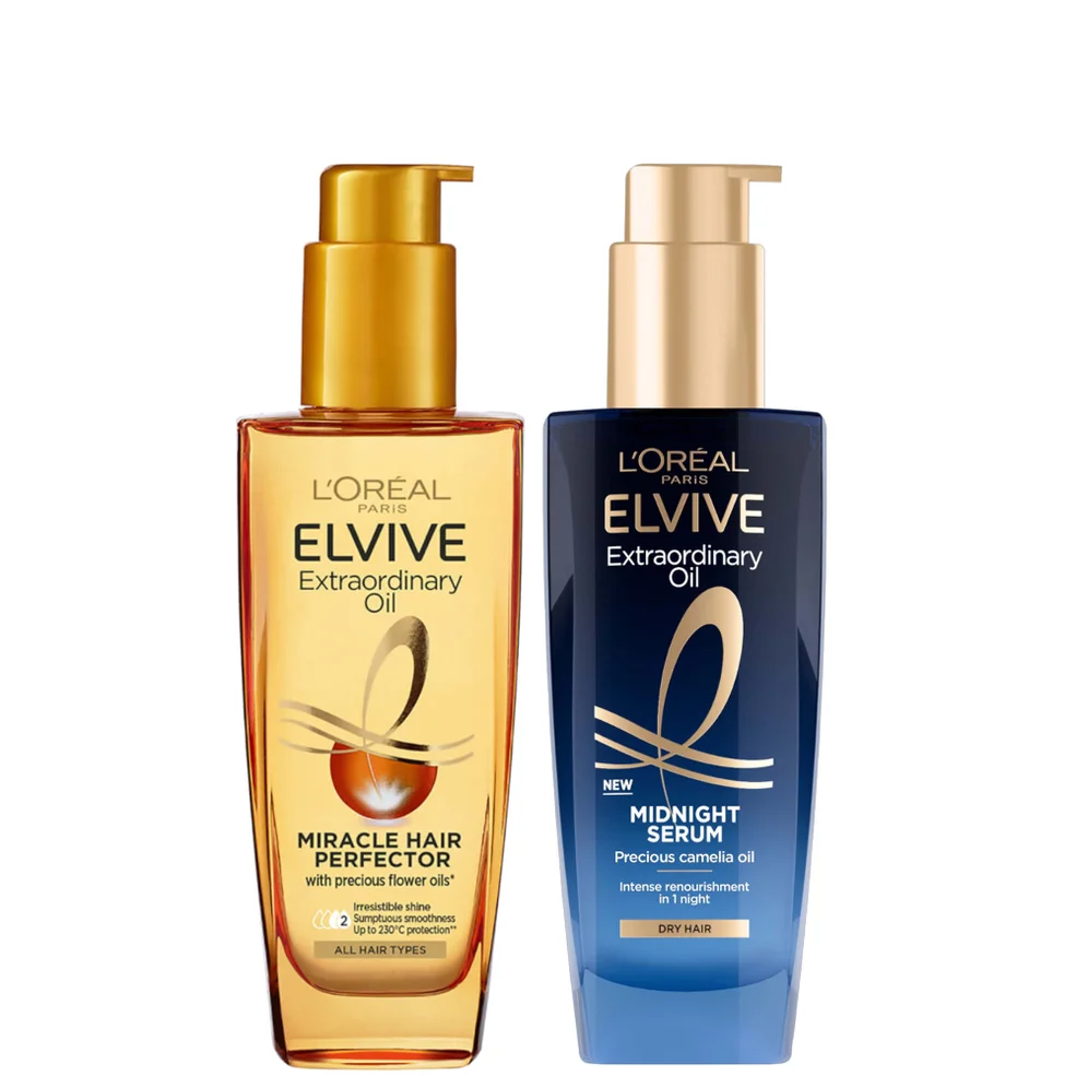 L'Oréal Paris Elvive Extraordinary Oil Nourished Hair Treatment Day and Night Routine Set for Dry Hair Zdjęcie 1