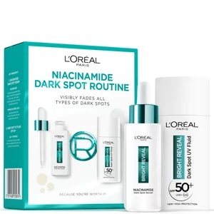 L'Oréal Paris Bright Reveal Niacinamide Dark Spot Routine with Serum and UV Fluid SPF50+ fluid rozjaśniający ciemne plamy - undefined undefined