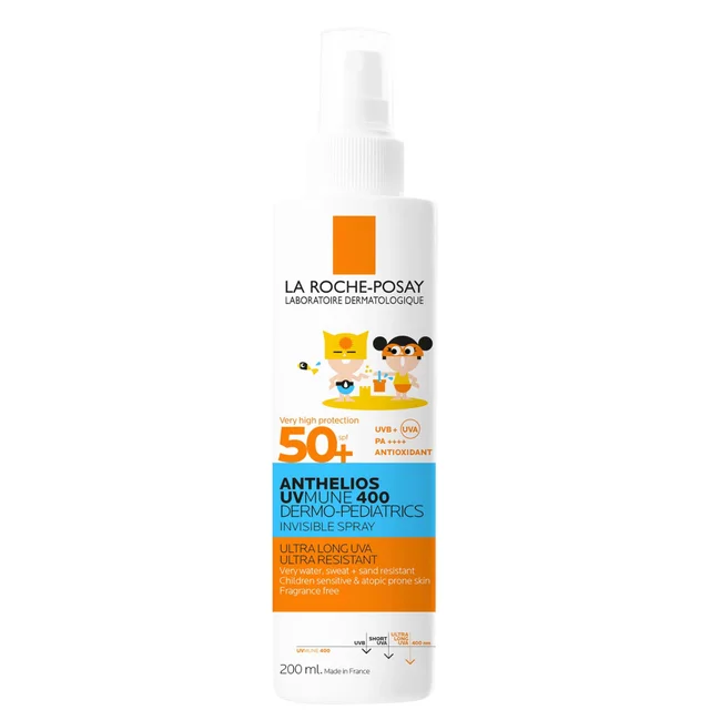 La Roche-Posay Anthelios UVMune 400 Dermo-Pediatrics Invisible Spray Kids SPF 50+ spray przeciwsłoneczny dla dzieci 200 ml