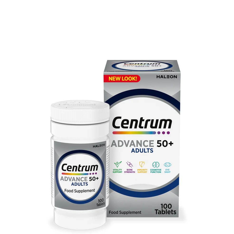 Centrum Advance 50+ Multivitamins and Minerals Tablets - 100 Tablets Zdjęcie 1