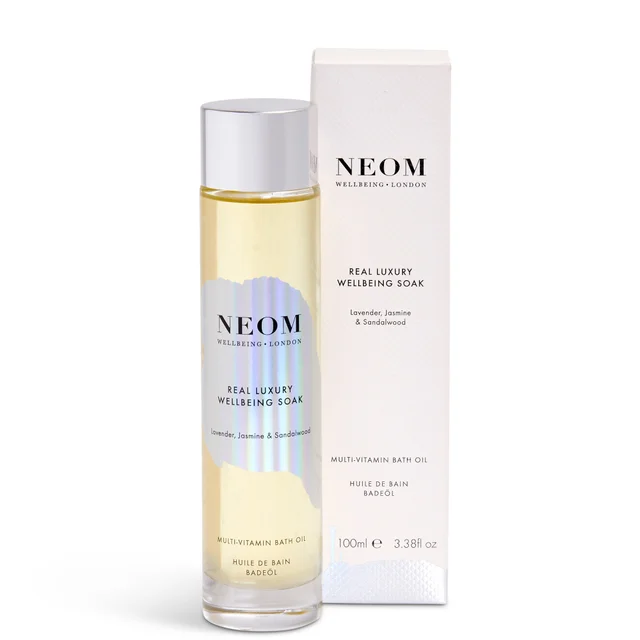 NEOM Real Luxury Wellbeing Soak Multi-Vitamin Bath Oil olejek witaminowy do kąpieli 100 ml