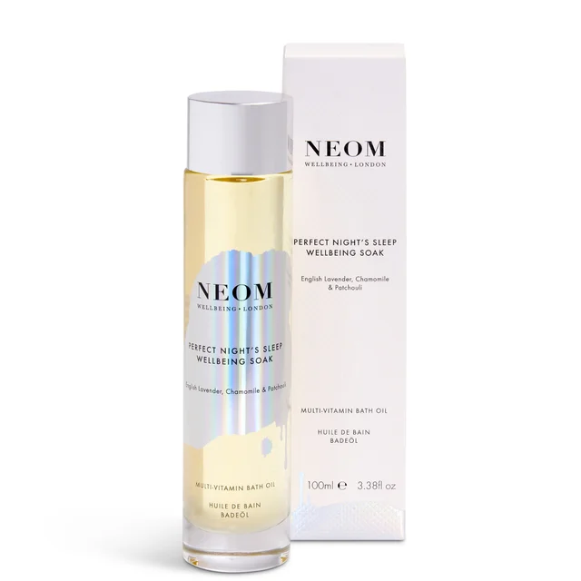 NEOM Perfect Night’s Sleep Wellbeing Soak Multi-Vitamin Bath Oil olejek witaminowy do kąpieli 100 ml