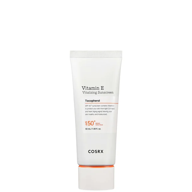 COSRX Vitamin E Vitalizing Sunscreen SPF 50+ rewitalizujący produkt przeciwsłoneczny z witaminą C 50 ml