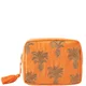 Elizabeth Scarlett Pineapple Velvet Wash Bag - Orange