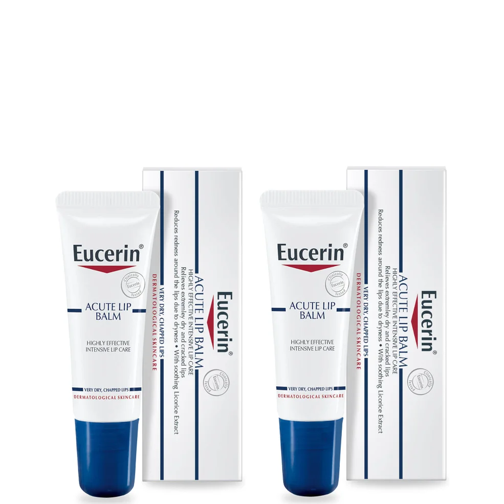Eucerin Dry Skin Acute Lip Balm Duo 2 x 10ml Zdjęcie 1