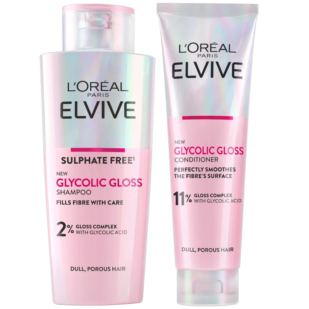 L'Oréal Paris Elvive Glycolic Gloss Shampoo and Conditioner Set for Dull Hair Zdjęcie 1