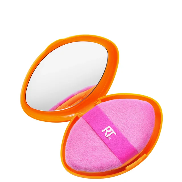Real Techniques Miracle 2-in-1 Powder Puff + Travel Case gąbeczka do makijażu z etui