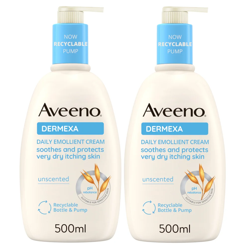 Aveeno Dermexa Cream Duo for Very Dry Itchy Skin 1L Mega Bundle Zdjęcie 1