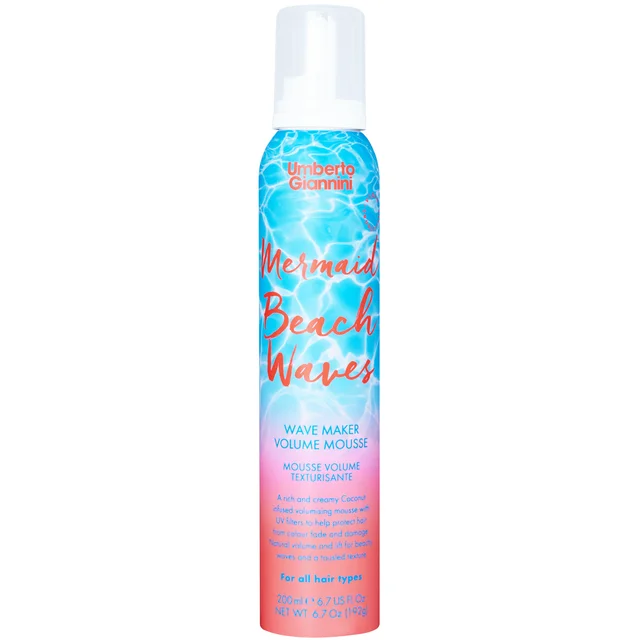 Umberto Giannini Mermaid Beach Waves Mousse mus do włosów falowanych 200 ml