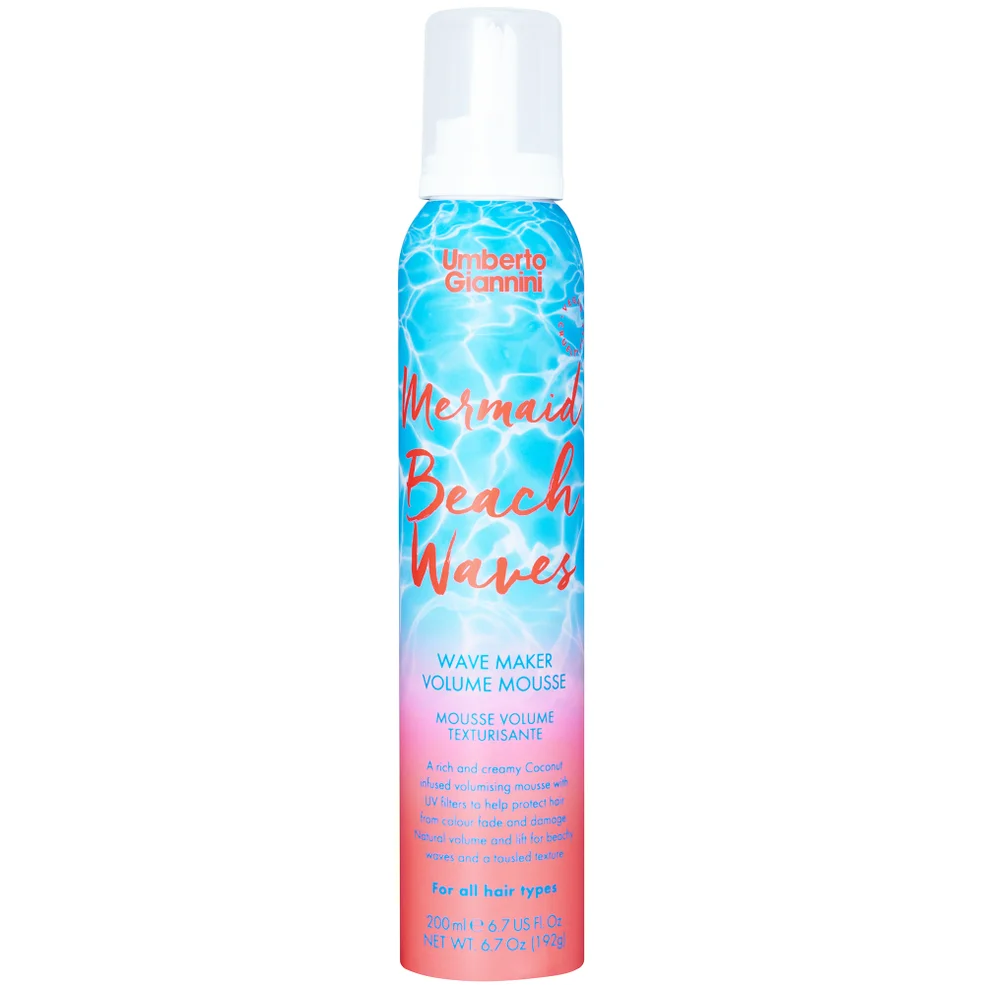 Umberto Giannini Mermaid Beach Waves Mousse mus do włosów falowanych 200 ml Zdjęcie 1